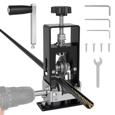 Image de Dénudeuse de câbles portable – Manuelle et compatible avec perceuse – Pour câbles de 2 à 25 mm – Lame réglable – Fonctionnement manuel