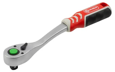 Produktbild von Connex Ratsche Kunststoffgriff gekröpft 72 Zähne 1/2 Zoll COXT570091