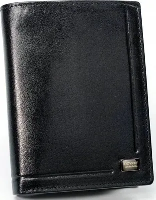 Produktbild von Elegante Brieftasche aus Naturleder für Herren, ohne Verschluss - Rovicky