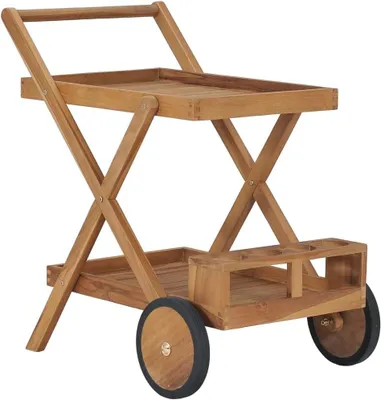 Produktbild von Teewagen aus massivem Teakholz für die Küche