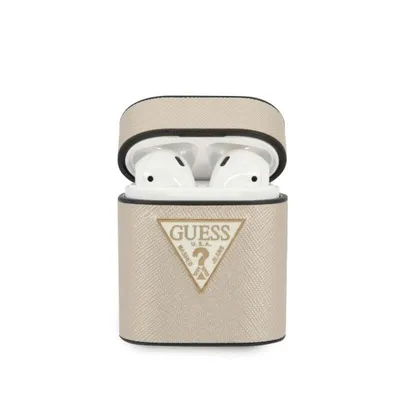 Immagine prodotto di Guess Guaca2Vsatmllg Airpods 1/2 Cover Beżowy/Beige Saffiano