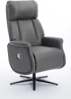 Zdjęcie produktu dla Fotel relaksacyjny z funkcją rozkładania, ok. 75 x 83 x 115 cm – ciemnoszary