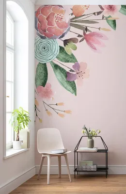 Produktbild von Komar Vlies Fototapete - Fleur Bisou - Größe: 200 x 250 cm (Breite x Höhe) - 4 Bahnen