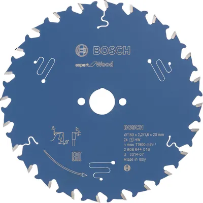 Zdjęcie produktu dla Tarcza pilarska Bosch Expert do drewna 160 x 20 x 2,2 mm 24