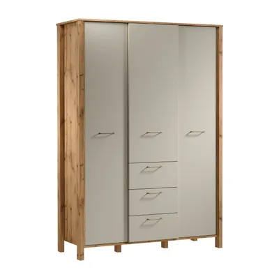 Produktbild von AX LIVING Schubladenschrank Iseonia S3T3S – 138cm, Eiche Wotan & Beige