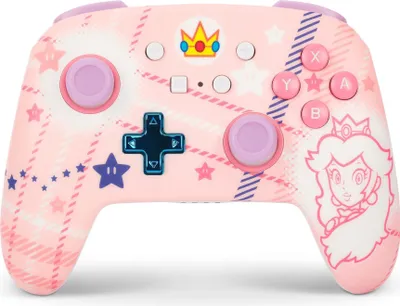 Immagine prodotto di Controllore wireless avanzato per Nintendo Switch, Principessa Pesca Plaid