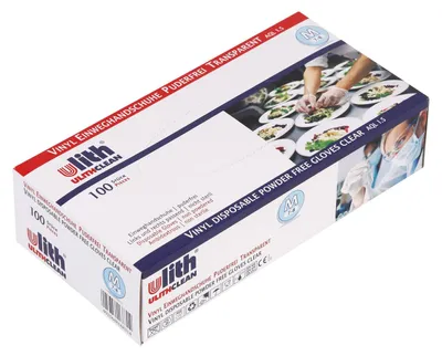Image de 10x Gants vinyle jetables Dönges, 100 pièces, taille M, non poudrés (PACK à 100 PIECES)