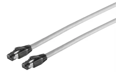 Imagen del producto de Cable de conexión CAT 8 para redes, LAN y Ethernet, de 5 metros, color gris