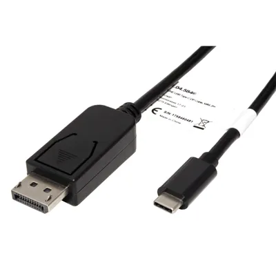 Obrázek produktu pro ROLINE Kabel USB C(M) -> DisplayPort(M), 4K@60Hz, 1m (11.04.5845)