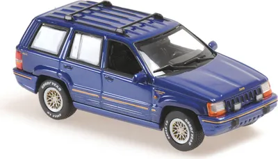 Produktbild von Maxichamps 940149660 Jeep Grand Cherokee 1995 dunkelblau metallic 1:43