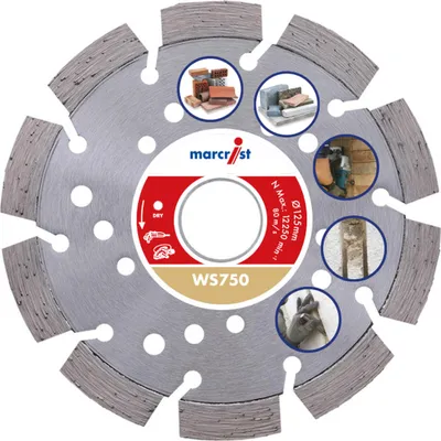 Marcrist WS750 115 × 22,2 Schlitzfräsen - Diamanttrennscheibe
