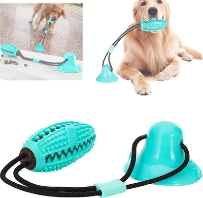 Produktbild von Kauspielzeug für Hunde, Saugnapfspielzeug für Hunde, multifunktionale Reinigung der Backenzähne von Haustierhunden mit Zahnpflegefunktion für Hunde Shaungjun