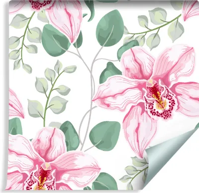Immagine prodotto di 10m VLIES WALLPAPER rotolo orchidee fiori natura floreale XXL