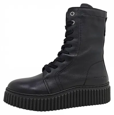 Produktbild von Marc O'Polo Lace up Bootie Damenschuhe Stiefeletten Schnürer Stiefel Schwarz Freizeit