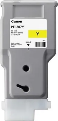 Obrázok produktu pre Canon PFI-207 Y, Žltá, Atrament na pigmentovej báze, 1 kusov