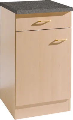 Produktbild von Küchen-Unterschrank 40 cm 1-türig SALERNO-03 Buche Nachbildung