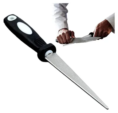 Produktbild von Wetzsteine für Messer, Doppelseitiger Schleifstein für Gartengeräte, Ergonomischer Schleifstein für Scheren, Küche, Outdoor, Angeln und Gartenarbeit, Nass- und Trockenanwendung