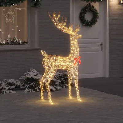 Zdjęcie produktu dla vidaXL Renifer 3D z 250 diodami LED ciepły biały 91 x 32 x 180 cm PET