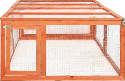 Produktbild von vidaXL Kaninchenstall 183x90x46,5 cm Massivholz Tanne -  Lebensräume & Gehege für Kleintiere