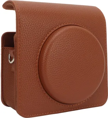 Obrázek produktu pro Vintage pouzdro na fotoaparát z hnědéPolyuretankůže -Odnímatelná přední část s nastavitelným ramenním popruhem ochrana pro Instax SQ40