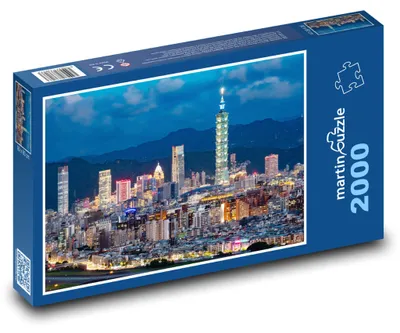 Obrázok produktu pre Puzzle 2000 Mrakodrapy v Tchaj-peji - martinpuzzle