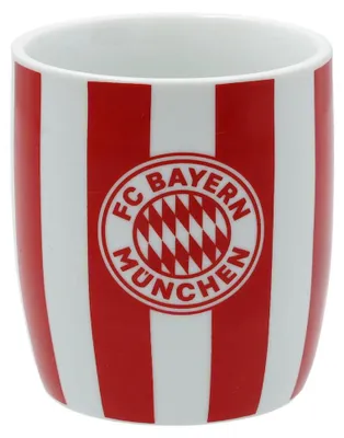 Produktbild von FC Bayern München Tasse Stripes Rot/Weiß STK