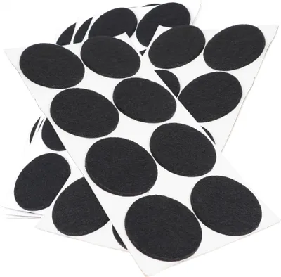 Produktbild von Adsamm® | 40 x selbstklebende Filzgleiter / Schwarz / Ø 50 mm / rund / Möbelgleiter aus Filz mit 3.5 mm Stärke