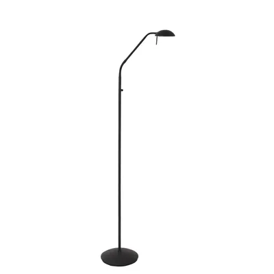 Produktbild von Steinhauer Stehleuchte Biron 1-flammig Mattes schwarz / Glas matt 25x45cm