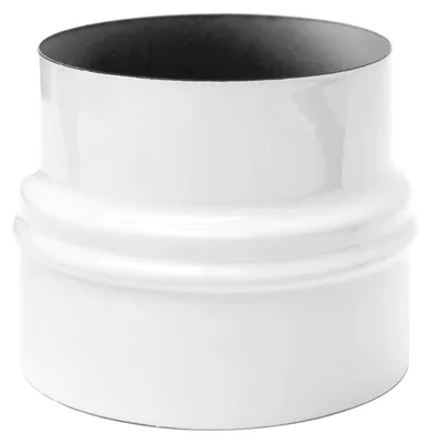 Produktbild von Raik Rauchrohr / Ofenrohr Emaille Erweiterung 130mm - 150mm Weiß