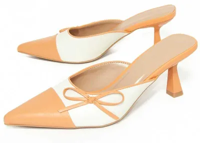 Produktbild von Montevita Zweifarbiger High Heel mit offener Ferse und geschlossener Spitze
