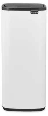Obrázek produktu pro Brabantia Bo Touch Bin, 10 l, Obdélníkový, Ocel, Bílá, Plast, Pedál