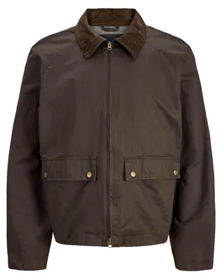 Obrázek produktu pro Jack & Jones 12287647_193_L, Uni, Dospělý, Zip, Bavlna, Polyester, Hnědá