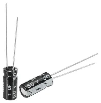 1uF 50V Alu-Elko 5x11mm radial, 50 Stück