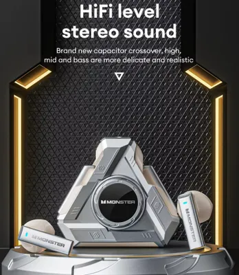 Produktbild von Original Beats Monster XKT22 Fingerspitze Gyroskop Ohrhörer Gaming Latenz drahtlose Bluetooth 5,4 TWS In Ear große Kapazität Batterie Fidget Spinner