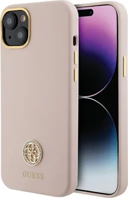 Immagine prodotto di Guess Guhcp15Sm4Dgpp Iphone 15 / 14 / 13 6.1 Jasnoróżowy/Pink Hardcase Silicone Logo Strass 4G