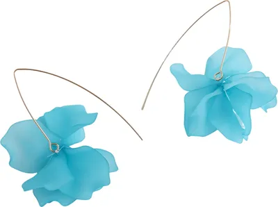 Produktbild von 1 Paar Blütenblatt Anhänger Tropfen Ohrringe Lange Stil Baumeln Ohrringe Frauen Piercing Haken Ohrringe Schmuck Geschenk