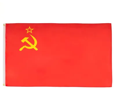 Sowjetunion-Flagge 150x90 cm, Polyester, 2 Ösen