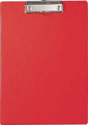 Produktbild von Schreibplatte A4 mit Folienüberzug rot Packung mit 12 Stück