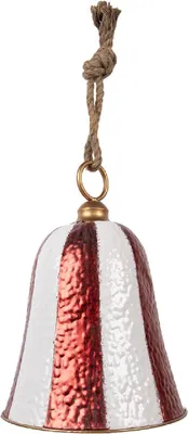 Immagine prodotto di Clayre & Eef 6Y5925 - Campanello decorativo, rosso e bianco, 28x39 cm