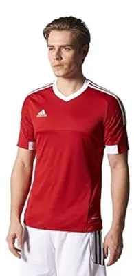 Immagine prodotto di adidas Tiro 15 JSY – T-shirt da uomo, taglia XS, colore rosso (Rojpot/Bianco)