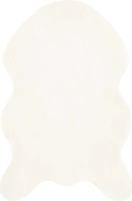 Produktbild von vidaXL Rutschfester Teppich aus Kunstkaninchenfell OLITE Creme