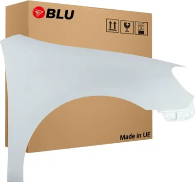 Zdjęcie produktu dla BLU Błotnik Premium pasujący do VW Volkswagen Golf VI 6 Hatchback LB9A Prawy Biały CandyWeiss | 2008-2016 | Przedni Przód | Lakierowany | Gotowy do montażu | Ocynk
