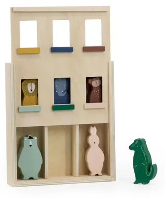 Produktbild von Trixie Holzspielzeug Tierapartment -Holz Puppenhaus Tiere