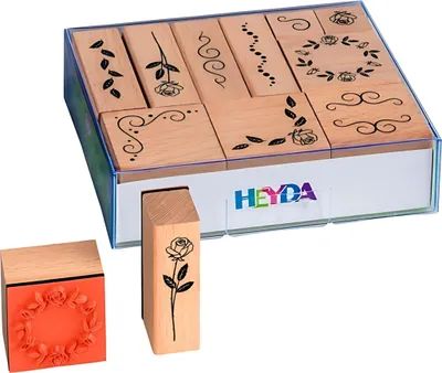 Immagine prodotto di Heyda 204888492 Set di timbri "Ornamento" 12 x 10 x 3 cm