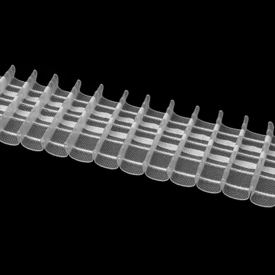 Produktbild von Gardinenband 50m Bleistiftfalte Transparent-60mm 1:2.0 Kräuselband Faltenband