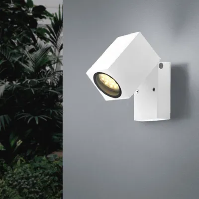Image de Applique Murale Blanche LED IP44 Orientable pour ampoule GU10