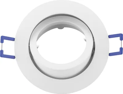 Image de Spot encastrable GU10 Cadre d'encastrement pivotant Ø68mm trou de perçage aluminium incl. douille GU10 pour ampoules LED Rond Blanc