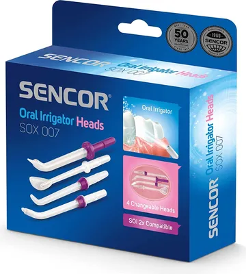Produktbild von Ersatzköpfe für Sencor SOX 007 Zahnbürsten, Ersatzaufsätze für SOI 22x
