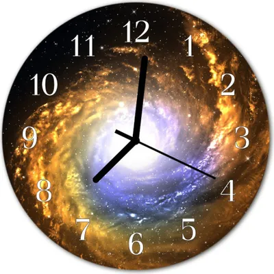 Produktbild von Glasuhr Wanduhr Küchenuhr Echt-Glas 30fi cm Kosmos mehrfarbig