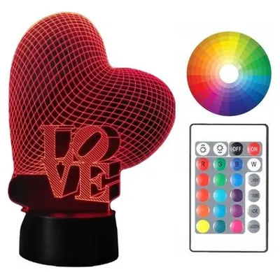 Produktbild von moXomi LED 3D Herz Schilder Lampe Liebe Nachtlicht